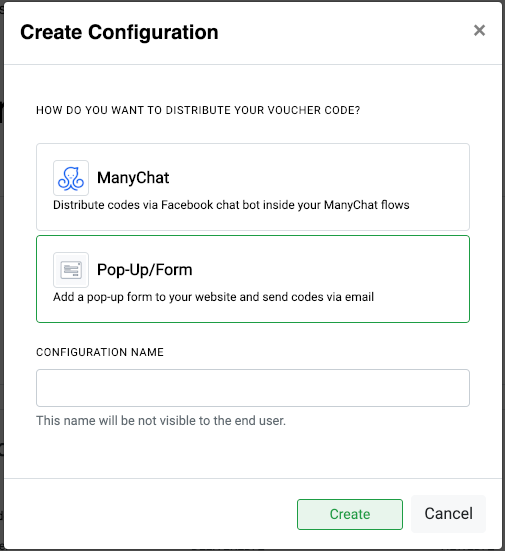 create configuration